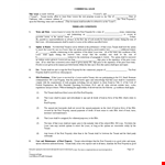 Commercial Lease Agreement Template | Lessor Property Lease for Tenants example document template