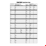 Capo Chart example document template