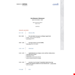 Research Workshop Agenda example document template
