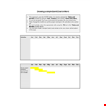 Simple Gantt Chart Template for Project Management | Tables Included example document template