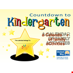 Countdown to Kindergarten: Engaging School Calendar for Your Child | Lincoln example document template 