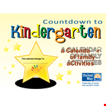 Countdown to Kindergarten: Engaging School Calendar for Your Child | Lincoln example document template