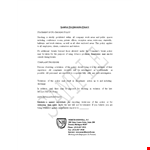 Sample Nosmoking Policy example document template