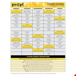 Create a Powerful Fitness Training Calendar in Just Minutes example document template