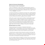 Expert Immigration Letter of Recommendation for Your Applicant example document template