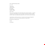 Formal Offer Rejection example document template