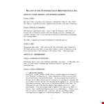 Corporate Bylaws: Meeting Section & Board | Download Templates - Guild example document template 