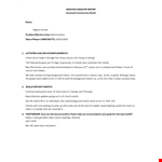 Monthly Goals Example in Word example document template