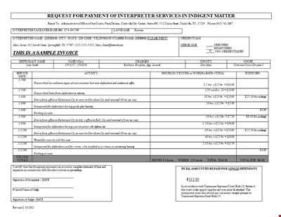 Sample Travel Agency Invoice Template