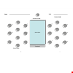 Easy Seating Chart Template for Organizing Guests and Tables | Under 60 Guests example document template