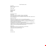 Personal Resignation Letter In Doc example document template