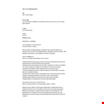 Sales Project Manager Resume example document template