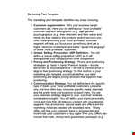 Create a Winning Marketing Strategy: Define Your Customers with Our Marketing Plan Template example document template 