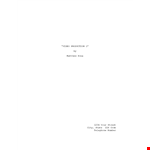 Download Screenplay Template - Proper Styles and Formatting | Company Name example document template