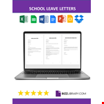 Absent Letter For School Because Of Sick example document template