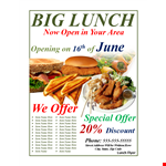 Creative Flyer Templates for Lunch Events - Download Now example document template 