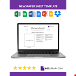 Newspaper Format example document template