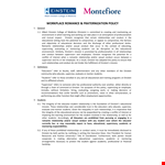 Workplaceromancefraternizationpolicy example document template