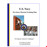 Navy Pre Entry Physical Training Plan - Effective Program for Physical Exercise example document template