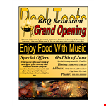 BBQ Flyer Template example document template