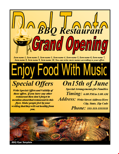 BBQ Flyer Template