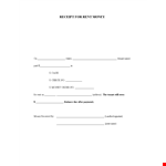 Download Rent Receipt Template - Easy Record Keeping for Tenants example document template