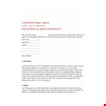 Nanny Agency Contract Template - Client, Nanny, Agency | Lincoln example document template