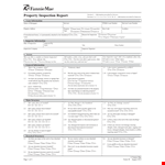 Property Inspection Report Template - Download in PDF Format example document template