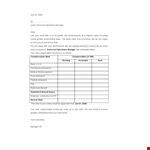 Sample Appraisal Letter Template example document template