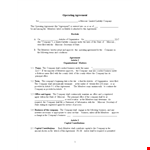 Free Operating Agreement Sample example document template