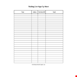 Contact List Template - Manage Your Contacts Efficiently example document template