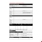 Commercial Invoice Template Word example document template
