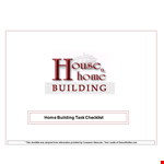 House Construction To-Do List Template | Easily Manage Tasks and Assignments example document template