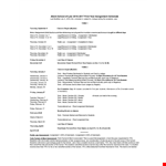 School Assignment Schedule example document template
