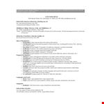 Functional Cv Format example document template