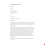 Professional Apology Letter For Behavior example document template 