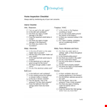 Complete Home Inspection Checklist | Signs, Kitchen, Water example document template