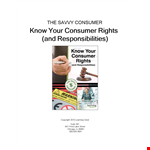 Consumer Rights Complaint Letter example document template