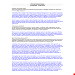 Nursing Scholarship Essay Template - School & College Nursing example document template