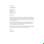 Standard Notice Resignation Letter example document template