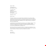 Standard Notice Resignation Letter example document template 