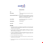 Download Cook Job Description Template - Ensure Responsible Staff Required in the Kitchen example document template 