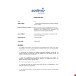Download Cook Job Description Template - Ensure Responsible Staff Required in the Kitchen example document template