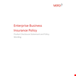 Enterprise Business Policy Template example document template
