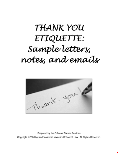 Thank You Letter After An Interview