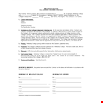 Catering Service Contract Example example document template