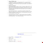 Formal Business Letter Template | Company | Business | Corporate example document template
