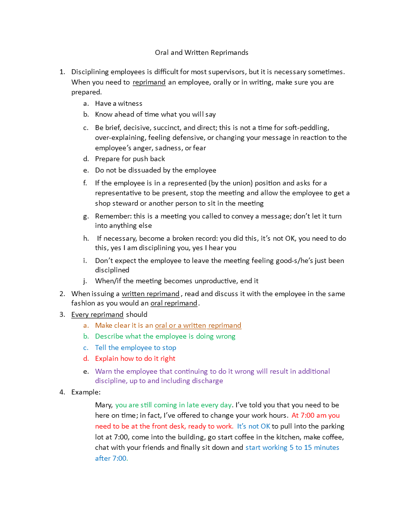 Employee Reprimand Letter Effectively Address Performance With Letter employee-reprimand-letter-effectively-address-performance-with-letter