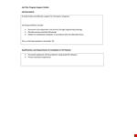 Program Support Drafter - Position, Title | Support Program with Drawings example document template 