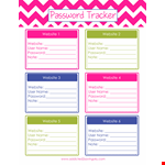 Create and Manage Passwords with Our User-Friendly Password List Template example document template